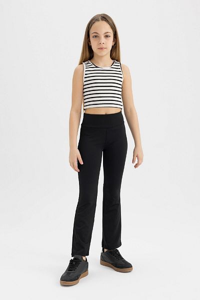 DeFacto Spanische Bein-Standard-Leggings für Mädchen C4714A824SM