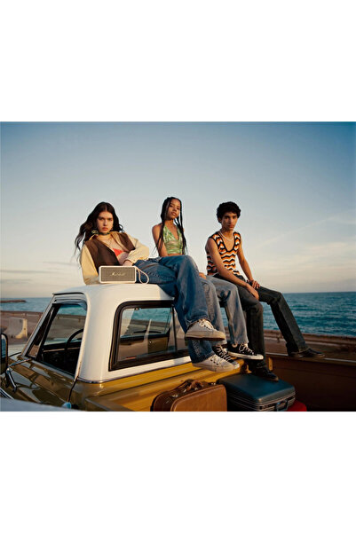 Marshall Marshall Middleton BT Speaker, 360° True Stereophonic Sound, 20+ Hours Playtime – Cream