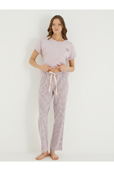 İPEKTENİM Σετ πιτζάμες με διπλό μανίκι Gingham