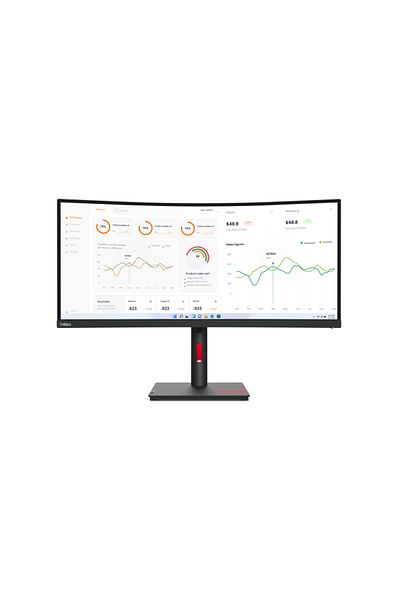 LENOVO Monitor Lenovo ThinkVision Curbat WLED T34w-30, 34 inch, 60 Hz, 4 ms, Negru