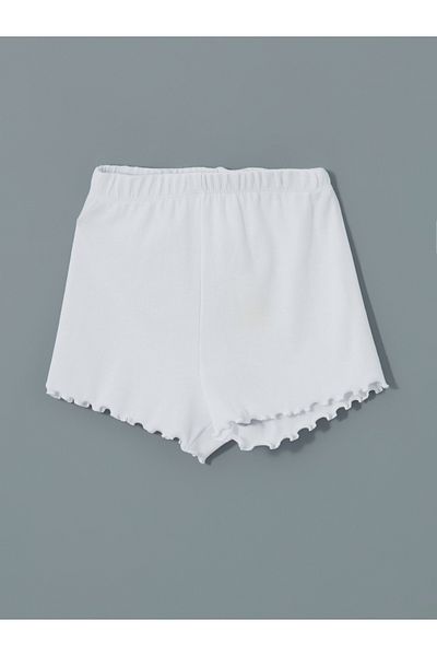 LC Waikiki Elastic Waist Basic Girl's Shorts