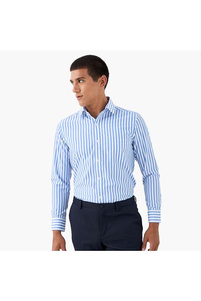 FAV Regular Fit Striped Shirt with Long Sleeves