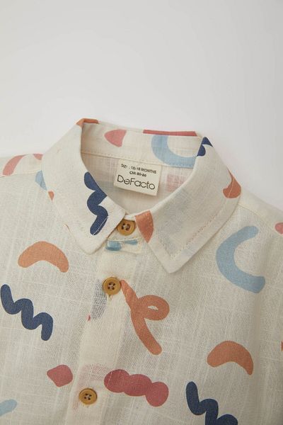 DeFacto Baby Boy Flamed Poplin hosszú ujjú ing C3410A524SP