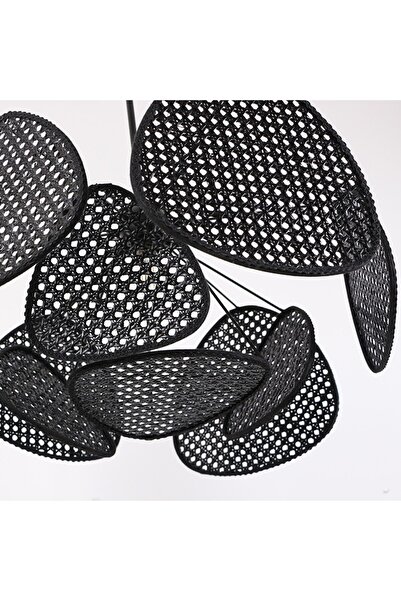 Mylamp Bulut Doğal Siyah Hazeran Avize 75 cm - 9+1 30 cm