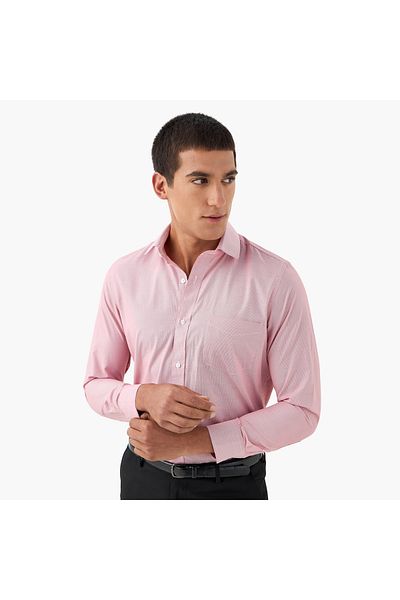 FAV Regular Fit Striped Shirt with Long Sleeves