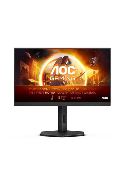Aoc Monitor Gaming LED AOC 24G4X, 24inch, Full HD, 1ms GTG, Anti-glare, Pivot, Black
