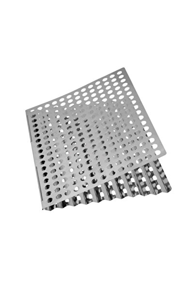 Grill Mark صينية شواء مزدوجة الجوانب من الفولاذ المقاوم للصدأ 18 × 12 بوصة 06...