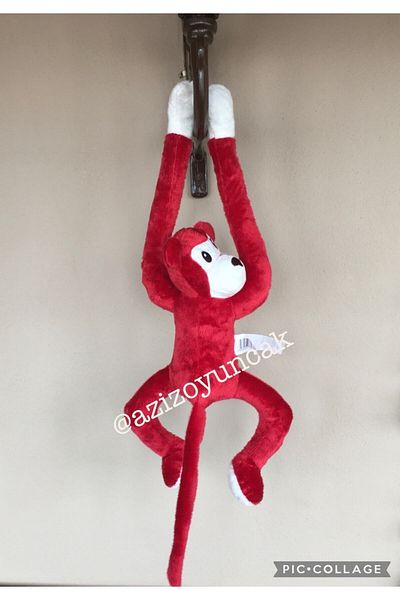AZİZ OYUNCAK 70 cm Plush Toy - Sleeping Companion with Monkey Puppet