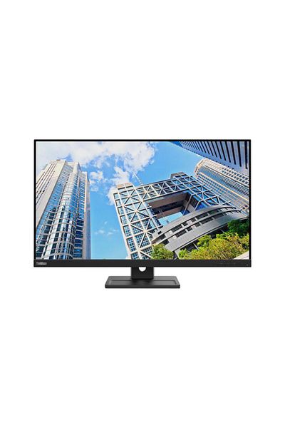 LENOVO Monitor LED IPS UHD 60Hz, 4ms, HDMI, DisplayPort, Pivot, Boxe negru