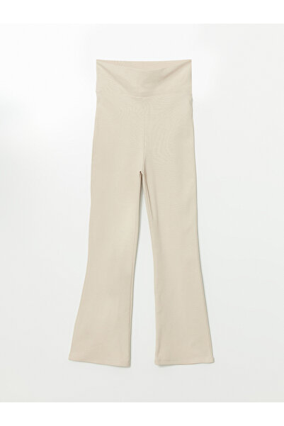 LC Waikiki Colanți pentru fete cu picior spaniol cu talie elastică