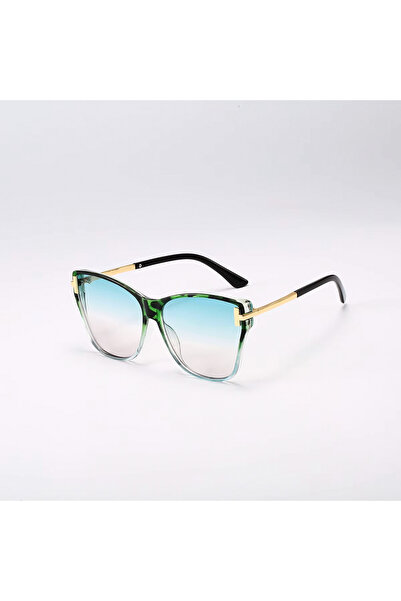 Toz Vintage Green Patterned Mireon Vintage & Retro Sunglasses