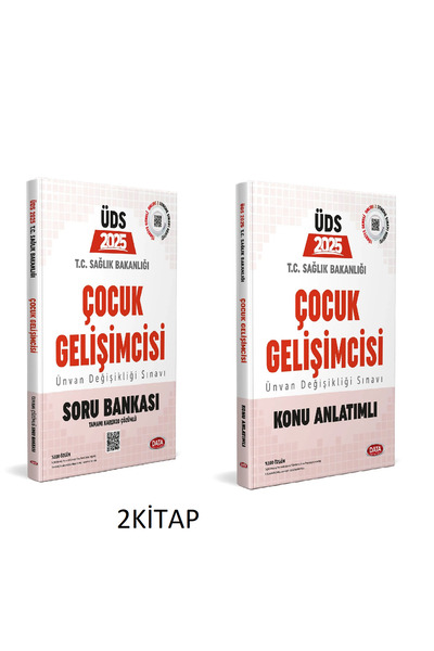 Data Yayınları 2025 T.C. Sağlık Bakanlığı ÜDS Çocuk Gelişimcisi Soru Bankası ...