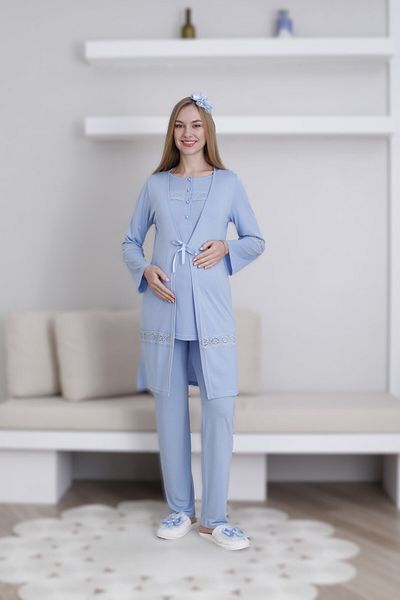 Pelin Set de 3 piese pentru maternitate pentru femei cu detaliu din dantela