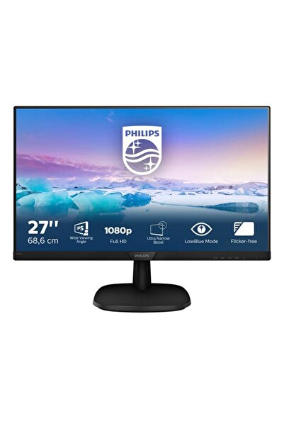 Philips Monitor LED IPS Philips 27 inch, Full HD, Display Port, Negru, 273V7QJAB/00