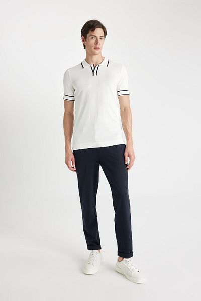 DeFacto Slim Fit Short Sleeve Knitwear Polo T-Shirt C4998Ax24Sm