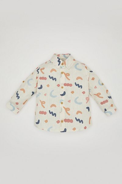 DeFacto Baby Boy Flamed Poplin hosszú ujjú ing C3410A524SP