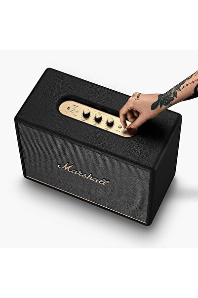 Marshall مكبر صوت ستيريو لاسلكي بتقنية بلوتوث من مارشال ووبرن 3، بقوة 150 وات - أسود