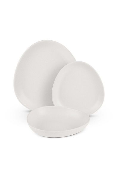 Berlinger Cream Dinner Set Dining Set Of 18 Plates Farfurii Sahara Collection Dishwasher Microwave Safe