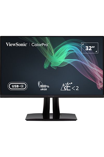 ViewSonic Monitor ViewSonic 32 inch, IPS, 4K Ultra HD, 60 Hz, 5 ms, HDMI, DisplayPort, VP3256-4K