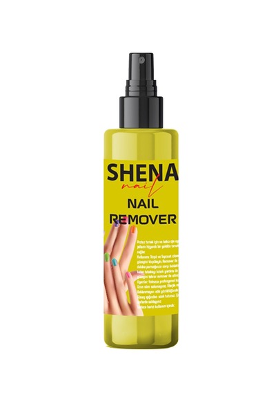 Shena Kalıcı Oje Protez Tırnak Remover 250 ml - Çıkarıcı Temizleme Spreyi