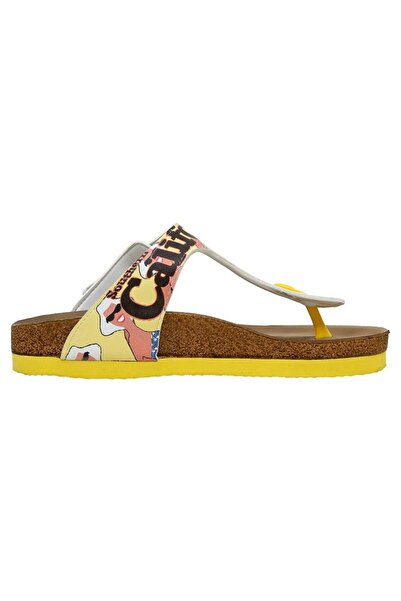 Dogo Women's Vegan Leather Multicolor Flip Flops - Southern California Design