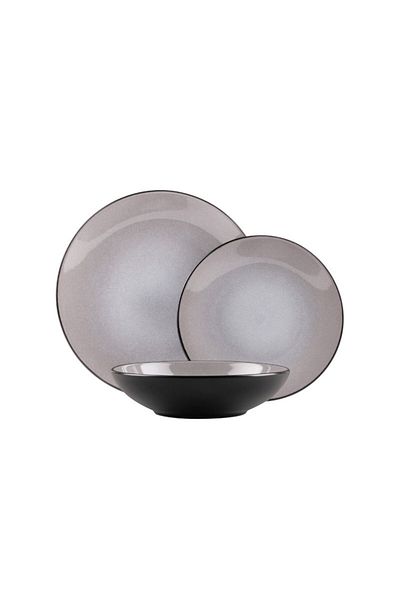 Berlinger Plate set 18 pcs. Taupe Collection glossy