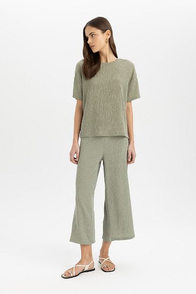 DeFacto Wide Leg Regular Waist Wrap Capri – C4329ax24sp