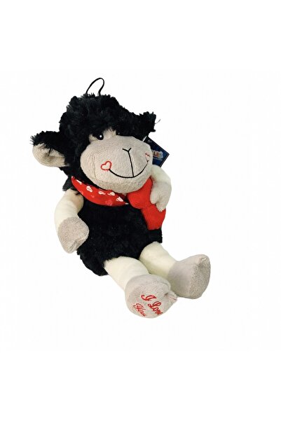 sfs elektrik peluş kara kuzu siyah kuzu koyun kara koyun siyah koyun 22cm