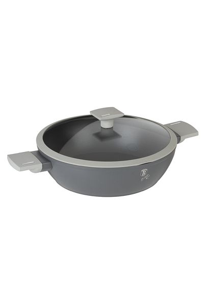 Berlinger Round tray with lid with titanium surface 28 cm Aspen Collection