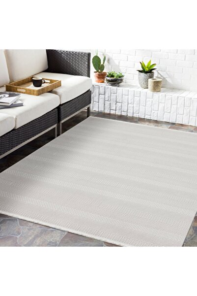 HBC Babil Lüks Modern Desen Krem Oturma Odası Salon Mutfak Koridor Halısı