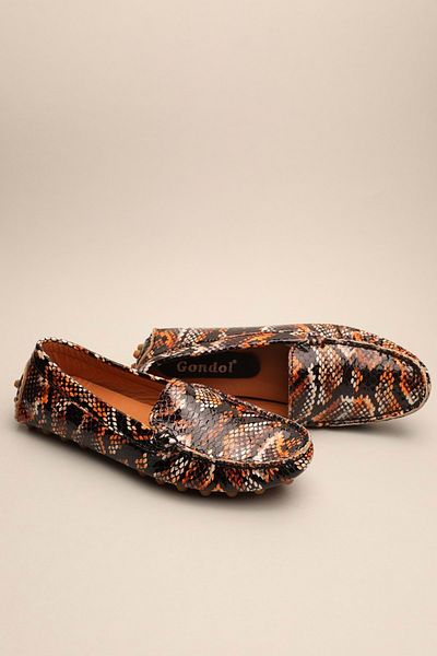 Gondol Mocasini clasici din piele naturala de dama Black Snake 37 Ttx.7019
