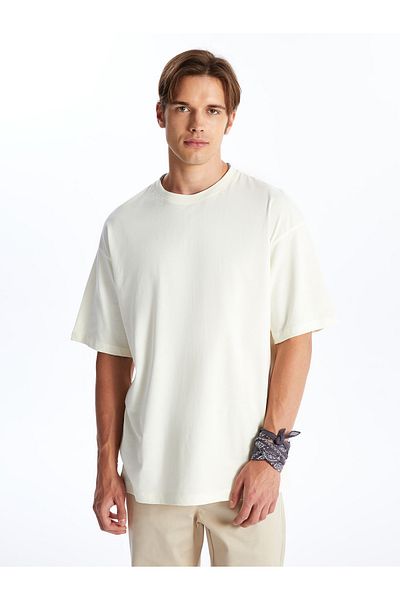 LC Waikiki Ανδρικό T-Shirt από βαμβακερό χτενισμένο λαιμό