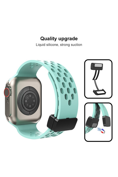 PSGT Watch Seri1/2/3/4/5/6/7/8/9/se/ultra-42/44/45/49mm - Seri10-46mm Uyumlu Silikon Kordon Nikepro