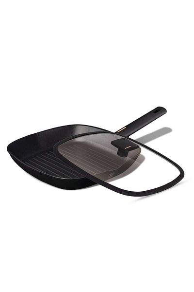 Berlinger Grill pan with titanium surface and lid 28 cm Monaco Collection