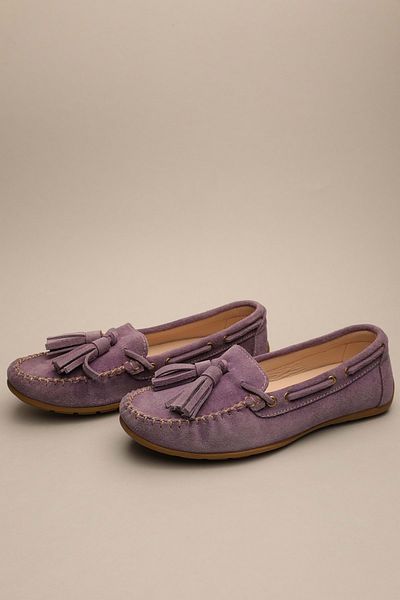 Gondol Mocasini clasici de dama din piele naturala Lila 37 Ttx.798