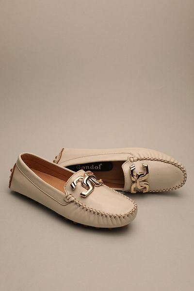 Gondol Loafer clasic pentru femei - Piele autentică - Bone 37ç.799