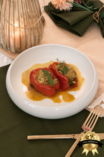 Farika Porselen Şira Yalın 27 cm Güveç Kabı