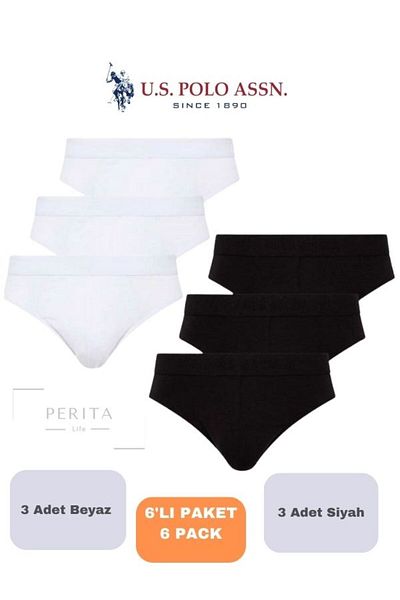 U.S. Polo Assn. Male, Licensed, Uspa, Modal-Cotton, 6 Slip Set (Boxed)