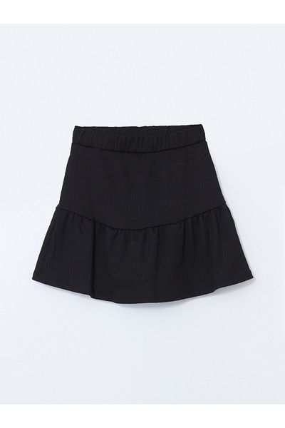 LC Waikiki Girl's Shorts Skirt with Elastic Waist
