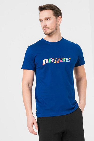 Pegas Tricou obișnuit din bumbac Logo Pegas multicolor