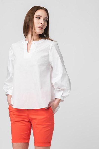 Pegas Bluză elegantă din bumbac cu mânecă lungă
