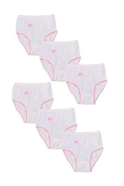 Ceylanoğlu Girl Child 4-5-6 Years Old Pink Colored 6 Pack Lycra Panties