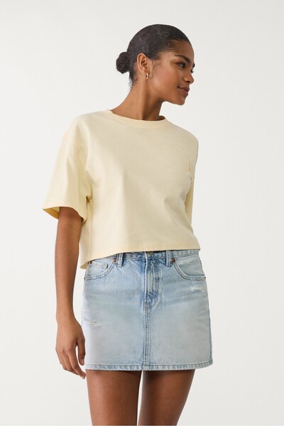 Stradivarius Denim mini etek