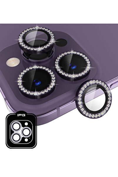 Ipg Ipg Prolens Camera Lens Protector for iPhone 15 Pro / Pro Max with Diamon...