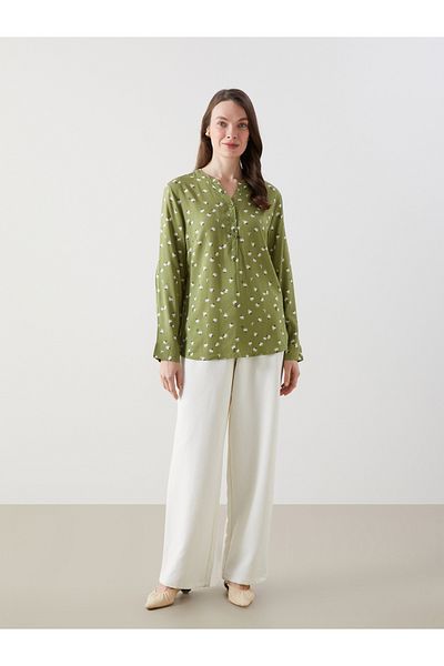 LC Waikiki Wacky Collar Patterned Women's Blouse