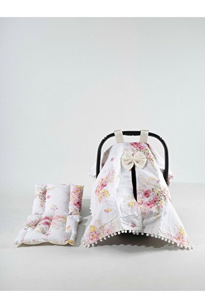 Letizia Puset Örtüsü ve Minder Takımı Çiçek