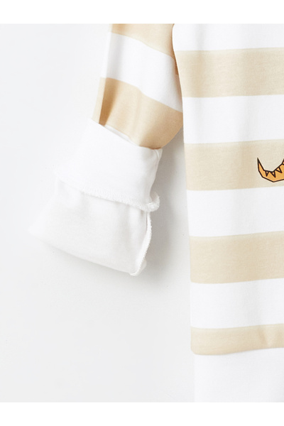 LC Waikiki Chlapecké tričko s dlouhým rukávem s potiskem Crew Neck