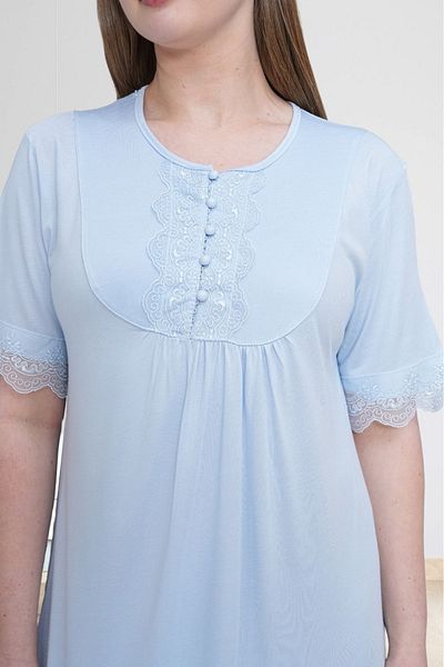 EM&FA TEKSTİL Lace Detailed Nightgown