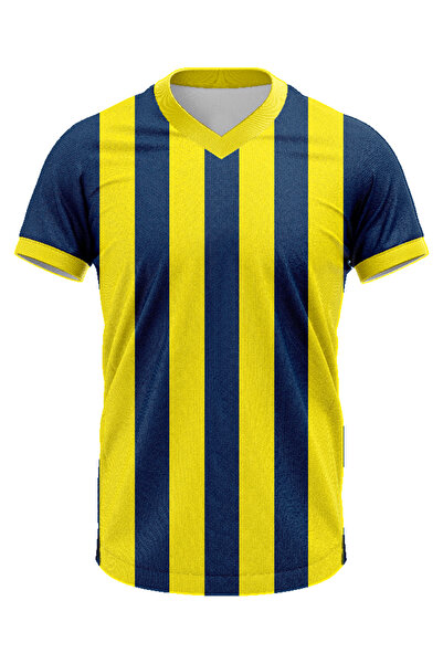 JOLT Sarı Lacivert V Yaka Efsane Çubuklu Taraftar Forması