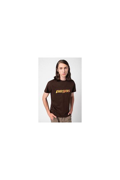 Pegas Tricou obișnuit din bumbac Logo Pegas portocaliu
